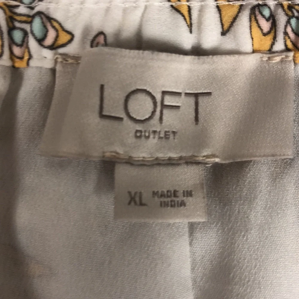 Loft lined print skirt with pockets xl 16 - Picture 4 of 9